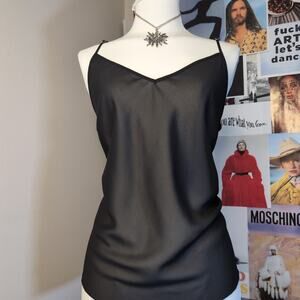 Sheer Black Cami Vintage Tank
